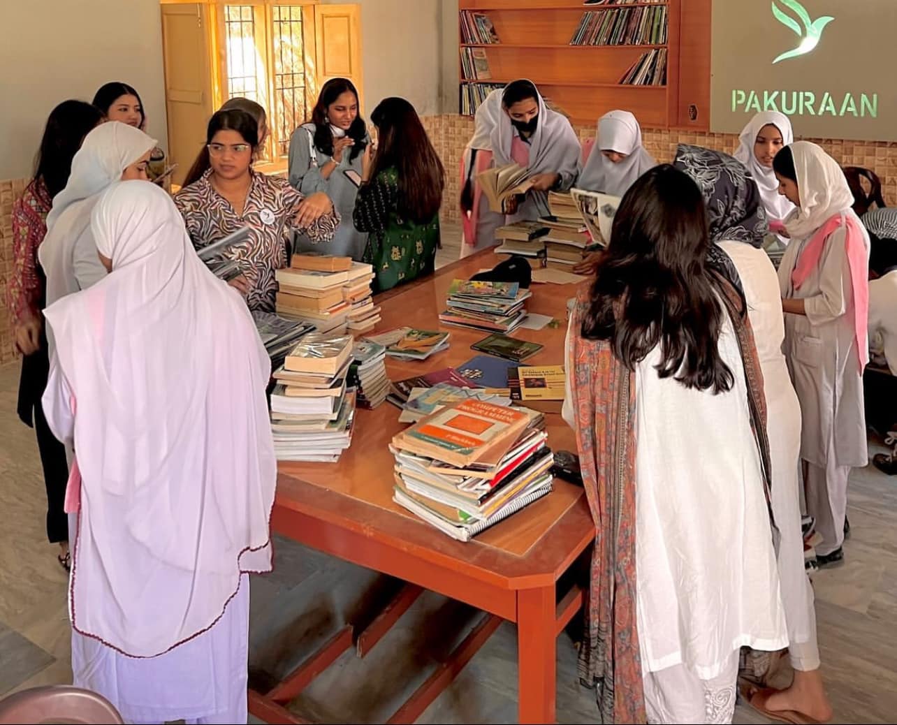 Library making and Book donation at Mehran Girls School, Hyderabad